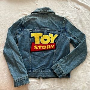 Disney Pixar Forever 21 Toy Story Denim Jean Jacket Woody Limited Edition sz S